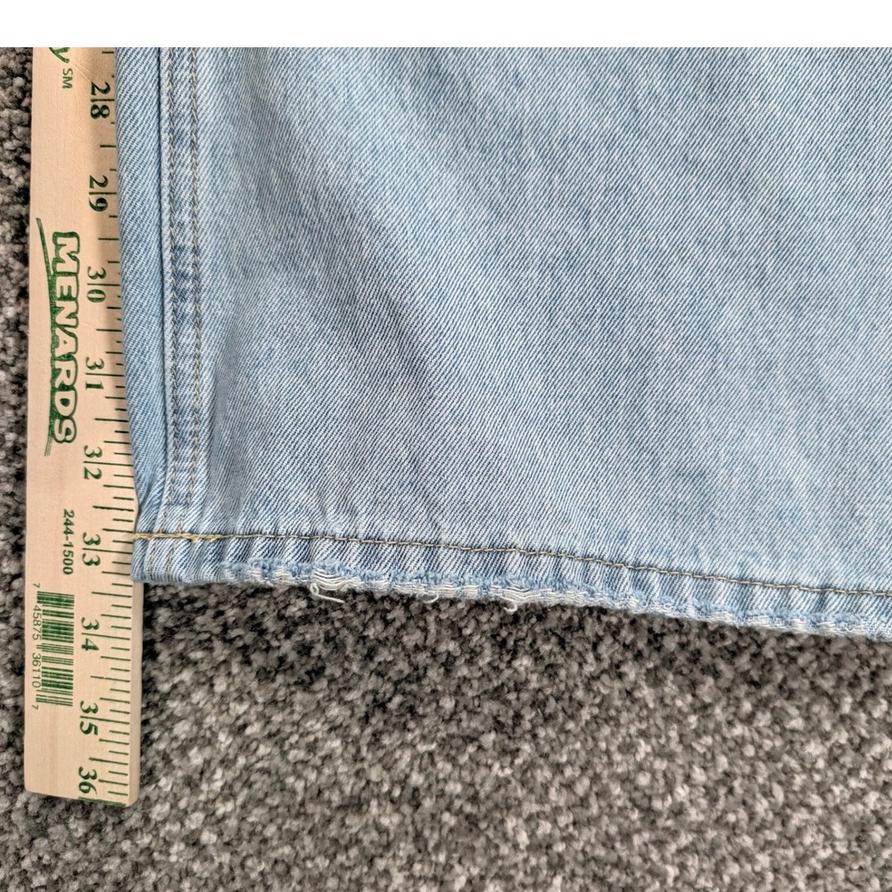 Vervet Los Angeles V2473 Distressed Wide Leg Jeans Light Wash Cotton Size 28 - Picture 9 of 16